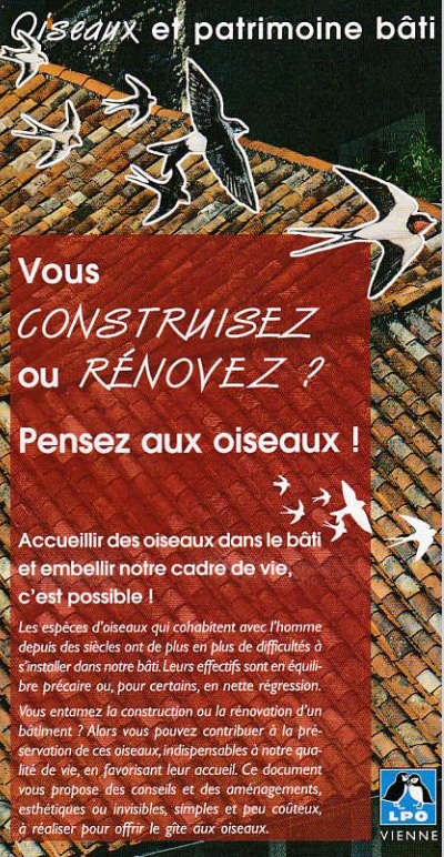 Lpo Vienne Livret Oiseaux Bati